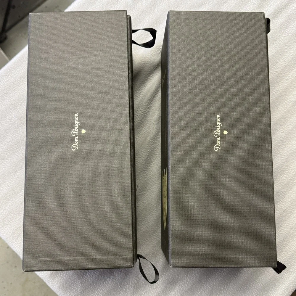 2 Empty Don Perignon Champagne Brut  2010 Empty Boxes